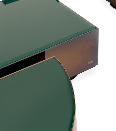 glass end tables by fendi casa|Fendi coffee tables.